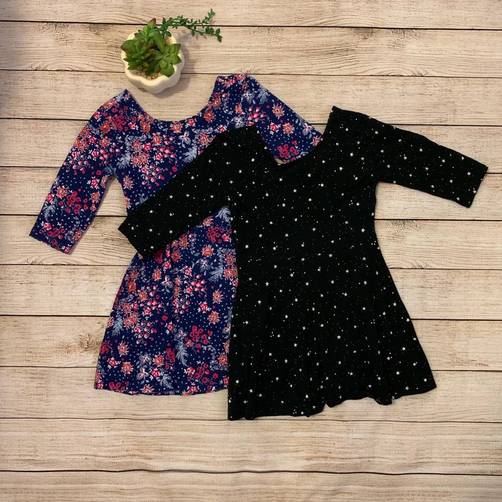 Old Navy Girls 3/4 Length Sleeve Dress Bundle